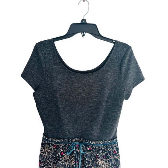 2/$30 NWT Maison Jules Medium Dress Floral Black Background - Picture 5 of 14